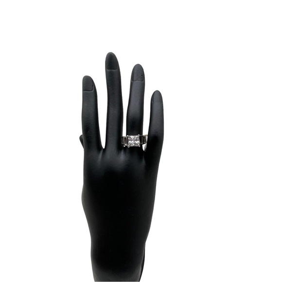 NEW! Unique large CZ Diamond stainless steel ring - Picture 9 of 10